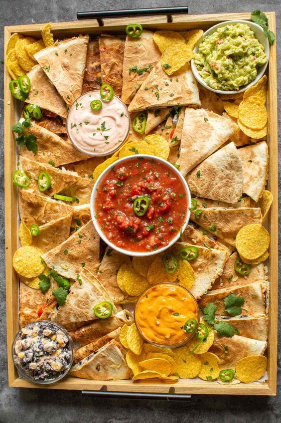Quesadilla platter