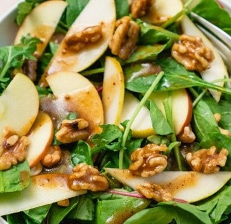 CARAMALISED APPLE AND WALNUT SALAD