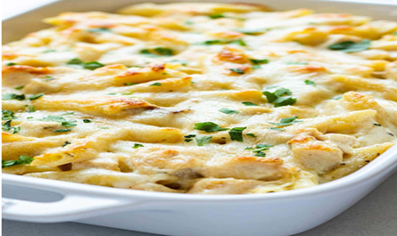 CHICKEN ALFREDO PASTA BAKE (Min order 4)